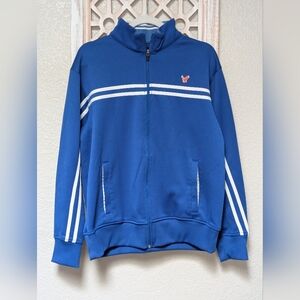 Vtg American Eagle track jacket mens medium zip up Y2K 2000's preppy academic